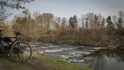 An den Ufern der winterlichen Werse