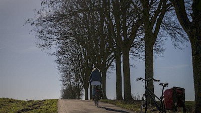 Tatsächlich eine Steigung. Radfahren in den Baumbergen
