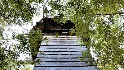 Aussichtturm in den Rieselfeldern