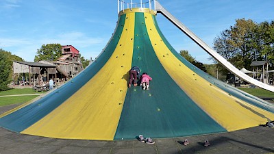 Die Stürmung des Klettervulkans
