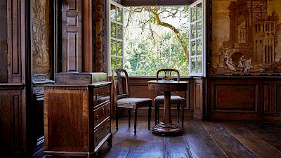 Eines der Wohnräume von Annette von Droste-Hülshoff, zu sehen im Rüschhaus.