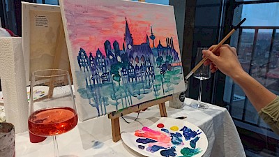 Foto 1 zu Pinsel & Prosecco für Münsterlandverliebte