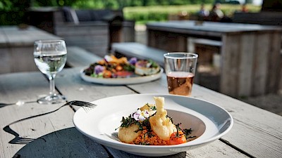 Ein lauschiges Plätzchen im Biergarten