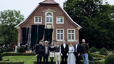 Dreharbeiten am Haus Rüschhaus