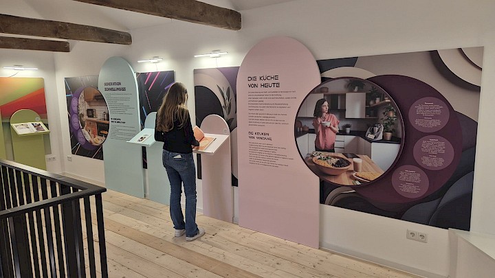 Die separate Ausstellung zum Thema Ernährung in der Villa Medica