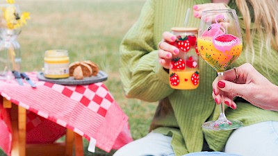 Picknick am Hafen von Münster